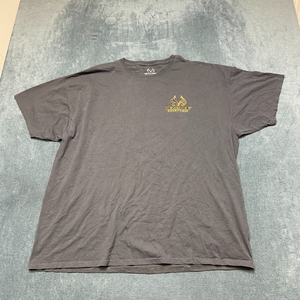 RealTree Outfitters No Better Life T Shirt Mens 3XL Gray Cotton Graphic Print